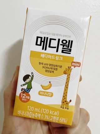 메디웰 페디아드링크 미니 바나나맛 — 5점을 준 리뷰어가 2022년 5월 올린 사용 사진