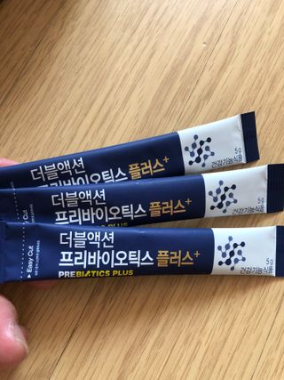 메이준뉴트리 더블액션 프리바이오틱스 플러스+ — 5점을 준 리뷰어가 2021년 3월 올린 사용 사진