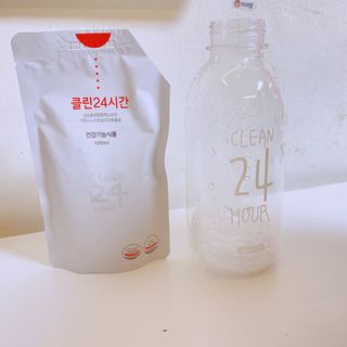 클린24시간 1BOX(5포) + 전용보틀(500ml) — 5점을 준 리뷰어가 2022년 8월 올린 사용 사진