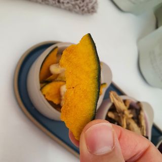 딜라이트 프로젝트 원물칩 5종 9ea(고구마칩, 자색고마칩, 느타리버섯칩, 비트 믹스칩, 단호박 믹스칩) — 5점을 준 리뷰어가 2022년 4월 올린 사용 사진