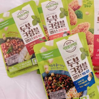 [풀무원] 식물성고기_두부크럼블덮밥소스3종, 두부텐더 — 5점을 준 리뷰어가 2021년 4월 올린 사용 사진