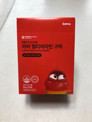 [푸름웰니스] 라바 멀티비타민 구미 36g — 5점을 준 리뷰어가 2022년 2월 올린 사용 사진