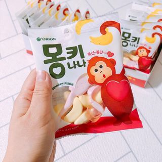 폭신 쫄깃 식감 로맨스, 몽키나나 젤리 8봉지 — 4점을 준 리뷰어가 2021년 3월 올린 사용 사진
