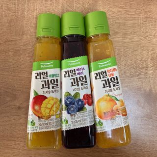 [풀무원] 리얼 과일  저지방 드레싱 240g 3종 — 5점을 준 리뷰어가 2021년 2월 올린 사용 사진
