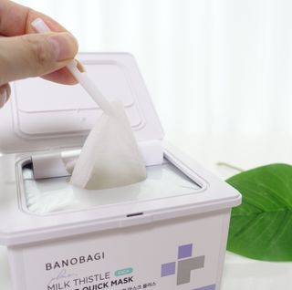 바노바기 코스메틱 바노바기 밀크씨슬 리페어 시카 폼 클렌저 플러스 120ml + 퀵 마스크 플러스 30매 — 5점을 준 리뷰어가 2023년 8월 올린 사용 사진