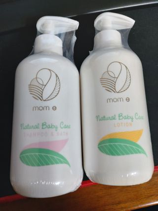 mom e 맘이 내추럴 베이비 케어 샴푸앤바스+로션 — 5점을 준 리뷰어가 2021년 1월 올린 사용 사진