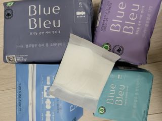 블루블루 유기농 순면 커버 생리대 — 5점을 준 리뷰어가 2021년 2월 올린 사용 사진