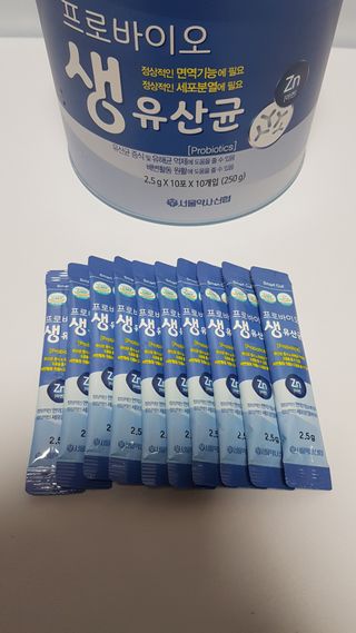 서울약사신협_프로바이오생유산균_2.5G x 100포 — 5점을 준 리뷰어가 2021년 1월 올린 사용 사진