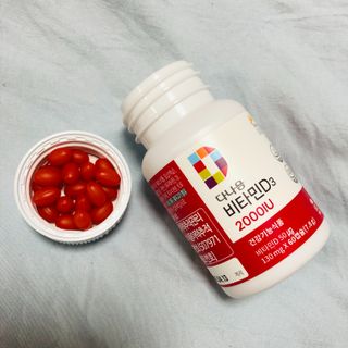 다나음 츄어블 비타민D 2000IU (130ml x 60캡슐) — 5점을 준 리뷰어가 2023년 10월 올린 사용 사진