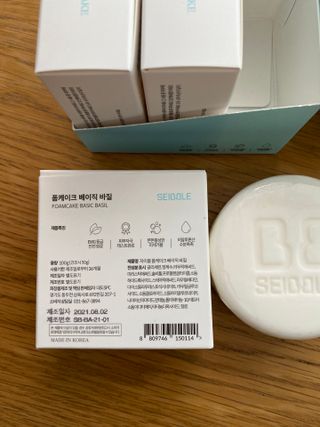 자이블 폼케이크 베이직 바질/피오니 — 5점을 준 리뷰어가 2022년 1월 올린 사용 사진