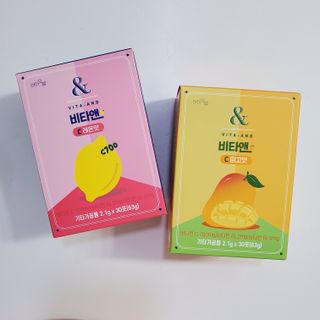 비타앤C 레몬맛, 망고맛 — 5점을 준 리뷰어가 2021년 4월 올린 사용 사진