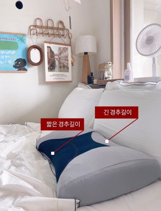 슬립앤슬립 슬립핏 슬립핏-SLEEP FIT- 5분할베개 — 4.5점을 준 리뷰어가 2021년 5월 올린 사용 사진