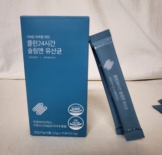 클린24시간 슬림앤유산균 1박스 (3.5g X 15포) — 4.5점을 준 리뷰어가 2023년 1월 올린 사용 사진