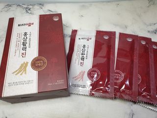 힘내라김홍삼 홍삼활력진 50ml x 5포 — 3.5점을 준 리뷰어가 2021년 3월 올린 사용 사진
