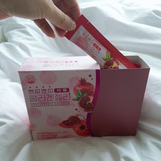 헬스업_쁘띠쁘띠석류콜라겐젤리_20g x 14포 — 5점을 준 리뷰어가 2021년 3월 올린 사용 사진