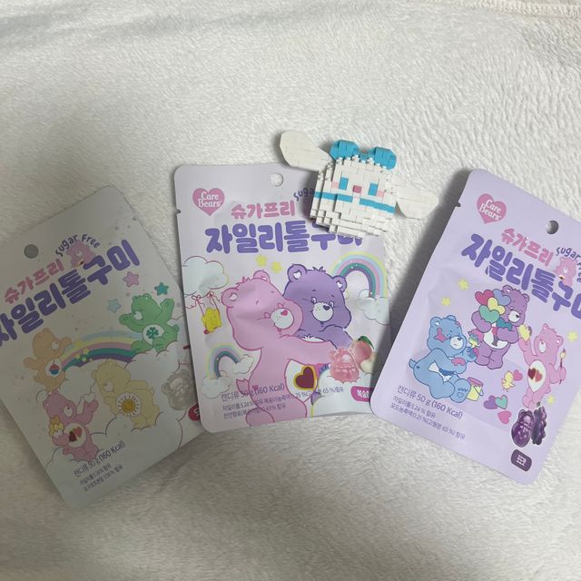 케어베어 슈가프리 자일리톨 구미 6봉 리뷰 사진
