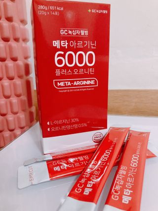 메타아르기닌 GC녹십자웰빙 메타 아르기닌 6000 플러스 오르니틴 — 5점을 준 리뷰어가 2022년 11월 올린 사용 사진