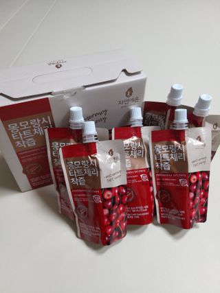 자연에온 몽모랑시 타트체리 착즙 100mL 10개입 2BOX — 5점을 준 리뷰어가 2021년 1월 올린 사용 사진