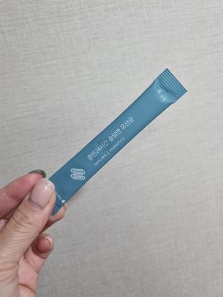 클린24시간 슬림앤유산균 1박스 (3.5g X 15포) — 5점을 준 리뷰어가 2022년 11월 올린 사용 사진