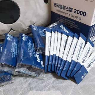 바른비타민 옵티엠에스엠2000 1박스 60포 관절 연골 복합건강기능식품 — 4점을 준 리뷰어가 2021년 6월 올린 사용 사진