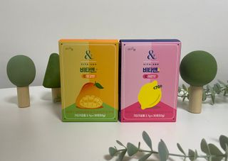 비타앤C 레몬맛, 망고맛 — 5점을 준 리뷰어가 2021년 4월 올린 사용 사진