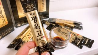 [광동제약] 광동 광옥고 홍삼 본 30포+쇼핑백 증정 — 5점을 준 리뷰어가 2021년 12월 올린 사용 사진