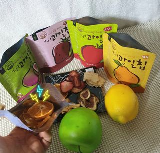 아비삭과일칩 5종 /딸기,사과,배,귤,무화과 5종 — 5점을 준 리뷰어가 2021년 3월 올린 사용 사진