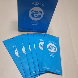 [심폐소생소] KF94 오늘의 마스크 대형 — 4.5점을 준 리뷰어가 2021년 8월 올린 사용 사진