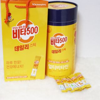 광동생활건강 프리 [광동] VB와 VC를 함유한 멀티 비타민 비타 500 데일리 스틱 180포 — 5점을 준 리뷰어가 2022년 6월 올린 사용 사진
