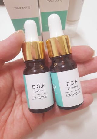 랑팡 EGF+FGF 10ppm 리포좀 앰플 원액 10ml — 5점을 준 리뷰어가 2021년 9월 올린 사용 사진