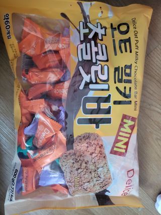 델리스 오트 밀키 초콜릿 바 — 5점을 준 리뷰어가 2022년 4월 올린 사용 사진