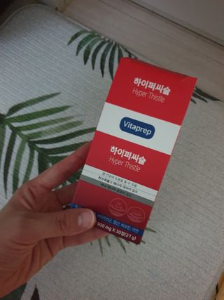 뉴트리션팩토리 비타프렙 하이퍼씨슬 밀크씨슬 900mg — 5점을 준 리뷰어가 2021년 7월 올린 사용 사진