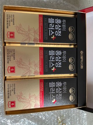 서울약사신협_투데이홍삼정플러스스틱_10g x 30포 — 5점을 준 리뷰어가 2021년 3월 올린 사용 사진