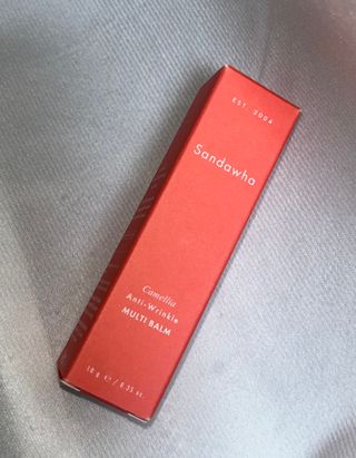 스킨큐어 산다화 카멜리아 안티 링클 멀티밤 — 5점을 준 리뷰어가 2023년 10월 올린 사용 사진
