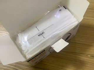 JHWORLD 스누피 마스크 정품 스누피 KF-AD 국내 비말차단 아동용 성인용 일회용 덴탈마스크 50매 — 5점을 준 리뷰어가 2021년 6월 올린 사용 사진