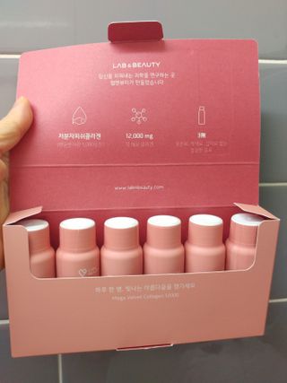 랩앤뷰티 메가 벨벳 콜라겐 12000 — 5점을 준 리뷰어가 2021년 5월 올린 사용 사진