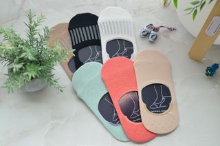 [사이즈가 있는 양말 필로이]여자 덧신 6족 선물 세트_나를 위한 선물 o r마음을 전하는 선물【 S, M, L 】 — 5점을 준 리뷰어가 2022년 6월 올린 사용 사진