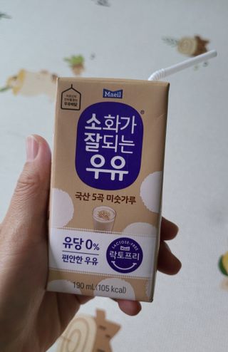 소화가 잘되는 우유 국산 5곡 미숫가루 — 5점을 준 리뷰어가 2021년 9월 올린 사용 사진