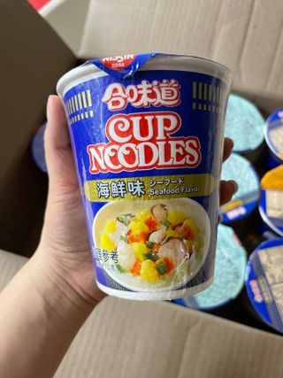 NISSIN 닛신 컵누들  4종 - 씨푸드오리지날, 씨푸드 스파이시, 씨푸드 커리, 씨푸드 XO소스 — 5점을 준 리뷰어가 2022년 4월 올린 사용 사진