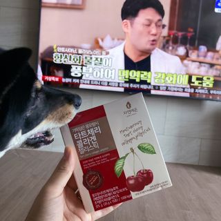 자연에온 가득담은 몽모랑시 타트체리 콜라겐 젤리스틱 — 5점을 준 리뷰어가 2021년 1월 올린 사용 사진