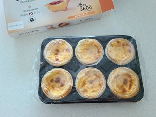 디앙뜨 포르투갈 에그타르트 오리지널 맛+패션후르츠 맛 중 택1 — 4점을 준 리뷰어가 2021년 7월 올린 사용 사진