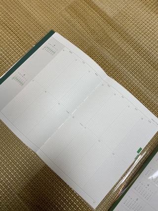 리훈 2023년 아이라이크 모눈 다이어리 미니달력 세트 — 5점을 준 리뷰어가 2022년 11월 올린 사용 사진