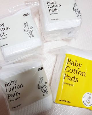 디어엘로디 프리미엄 유기농 유아 솜티슈 40매 3Pack +60매 1Pack 혼합형 — 5점을 준 리뷰어가 2021년 4월 올린 사용 사진