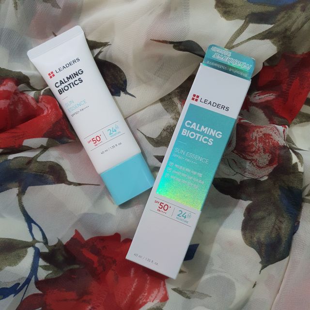 리더스 카밍 바이오틱스 선 에센스 SPF 50+ PA++++ 리뷰 사진