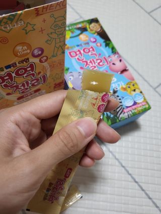 다나음 셀렌에 빠진 아연면역젤리 열대과일맛+사과맛 — 3.5점을 준 리뷰어가 2023년 7월 올린 사용 사진