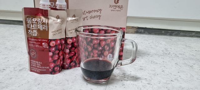 자연에온 몽모랑시 타트체리 착즙 100mL 10개입 2BOX 리뷰 사진
