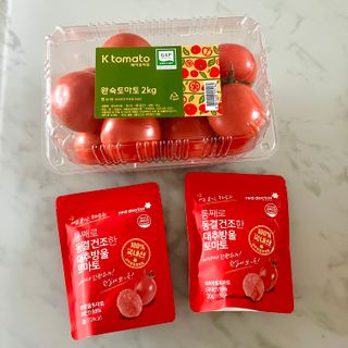 레드닥터 완숙토마토 + 통째로 동결건조한 대추방울토마토 — 5점을 준 리뷰어가 2022년 12월 올린 사용 사진