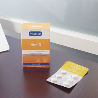 뉴트리션팩토리 비타프렙 바이탈디 비타민D 500mg — 5점을 준 리뷰어가 2021년 10월 올린 사용 사진