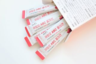 아임오 ABC 콜라겐 젤리 14포 — 5점을 준 리뷰어가 2021년 11월 올린 사용 사진