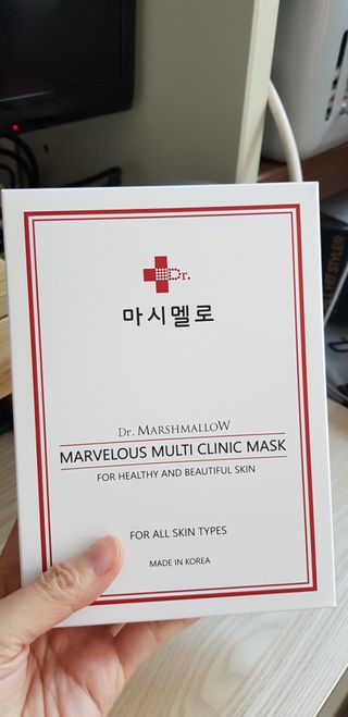 닥터마시멜로 마블러스 멀티 클리닉 마스크 — 5점을 준 리뷰어가 2021년 2월 올린 사용 사진